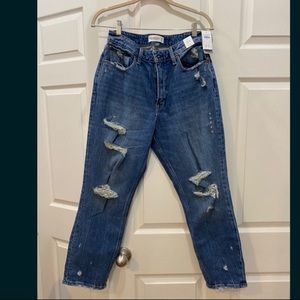 A&F Brand New Mom jeans
